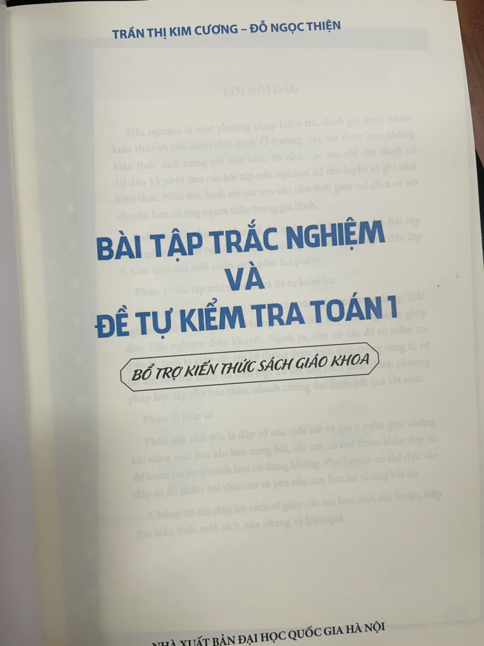 Sách - Bài Tập Trắc Nghiệm Và Đề Tự Kiểm Tra Toán 1 (Bổ trợ kiến thức SGK )