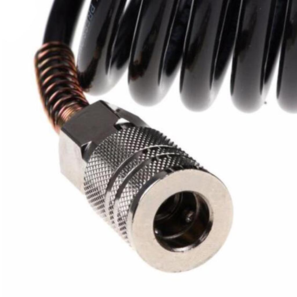 Professional Grade Polyethylene Air Hose with 1/4 inch Industrial Fitting