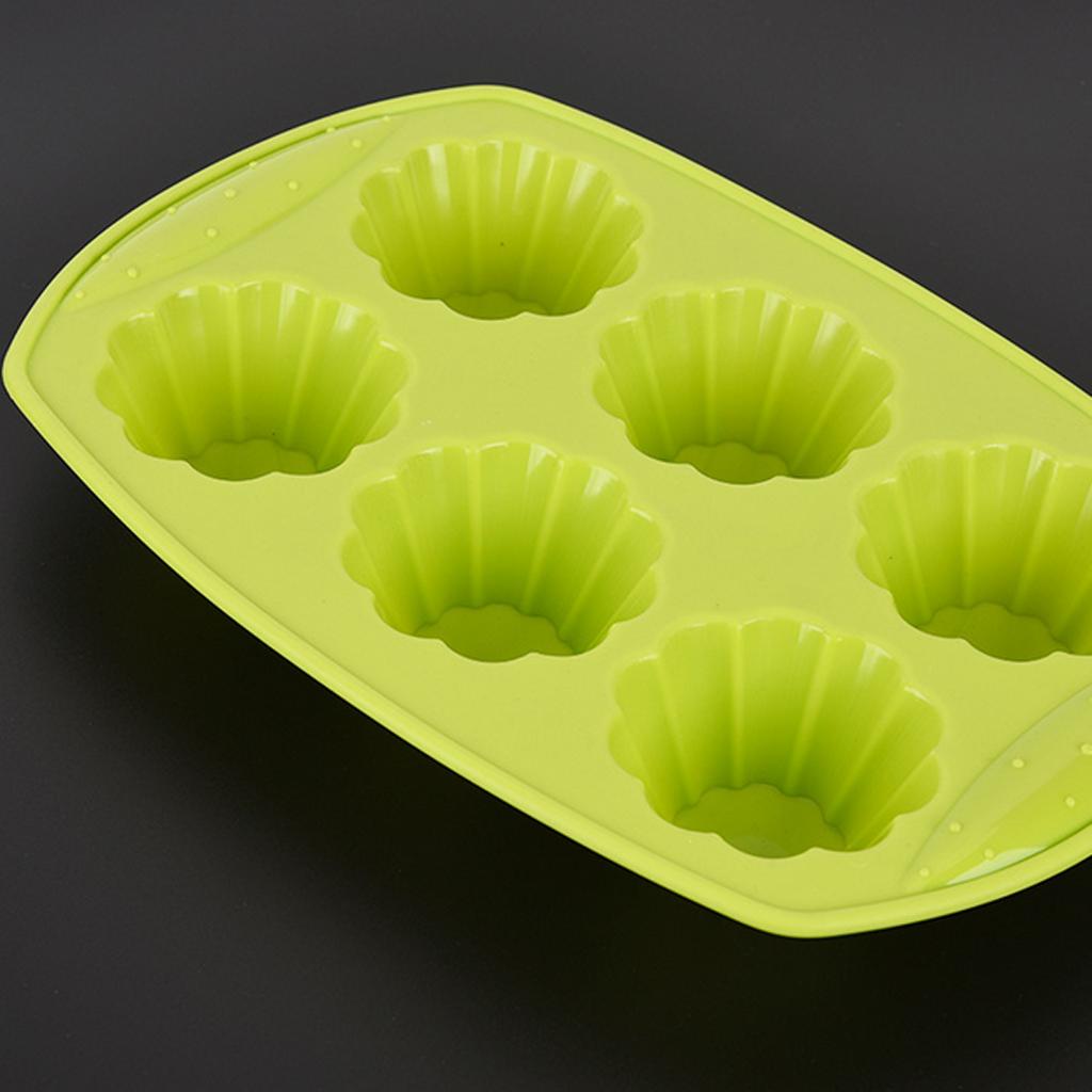 Food Grade Silicone 6-Grid Shape Mold Chocolate Mould Soap Mold Baking Tool