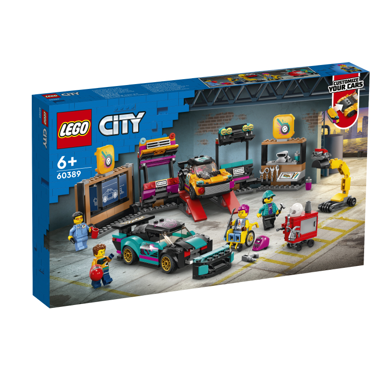 Đồ Chơi Lắp Ráp LEGO City Trạm Ga-Ra Nâng Cấp Xe Đua 60389 (507 chi tiết)