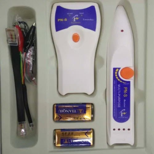 ROGTZ - Máy Dò Dây Mạng Âm Tường PN-S - Tự Động Quét, Kiểm Tra Nhiều Loại Dây Cáp Cáp mạng UTP, STP RJ45, Cáp điện thoại, Đo khoảng cách cáp, Theo Dõi Tín Hiệu, Chẩn Đoán Lỗi, Pin 9V DC - Hàng Chính Hãng