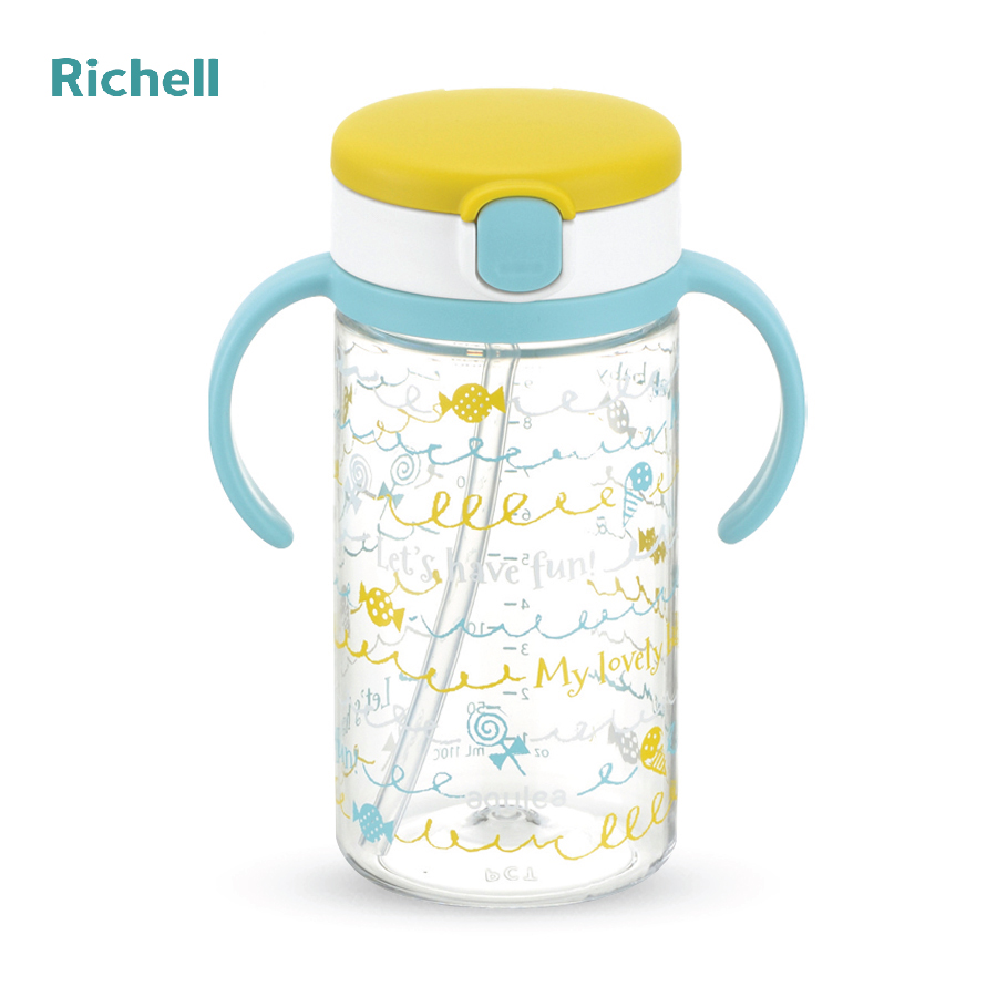 Cốc ống hút Richell (320ml) - Giao màu ngẫu nhiên