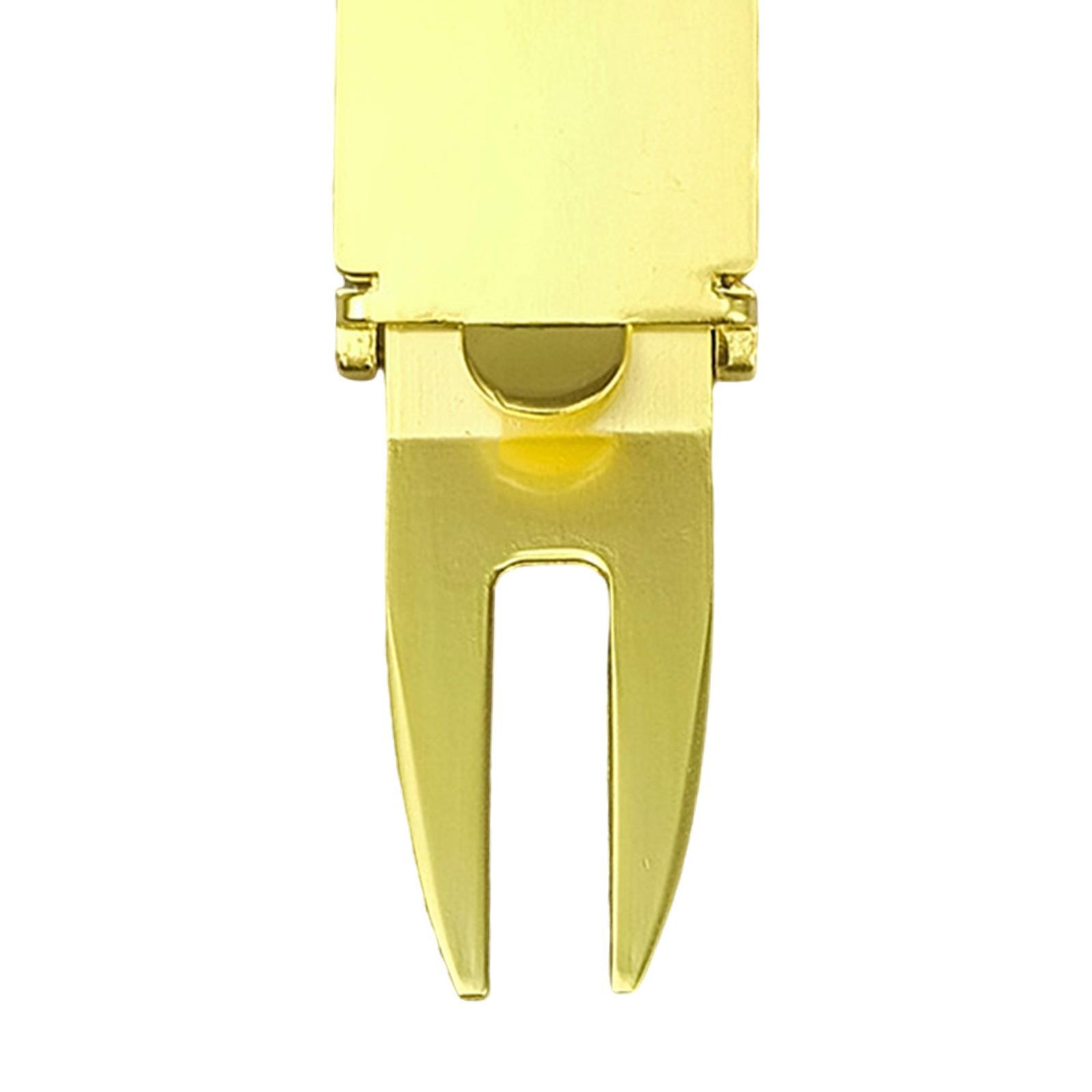 Green Fork, Golf Putting Green Fork, Golf Ball Marker Metal Portable Golf Repair Tool, for Lovers Women Birthday Gifts