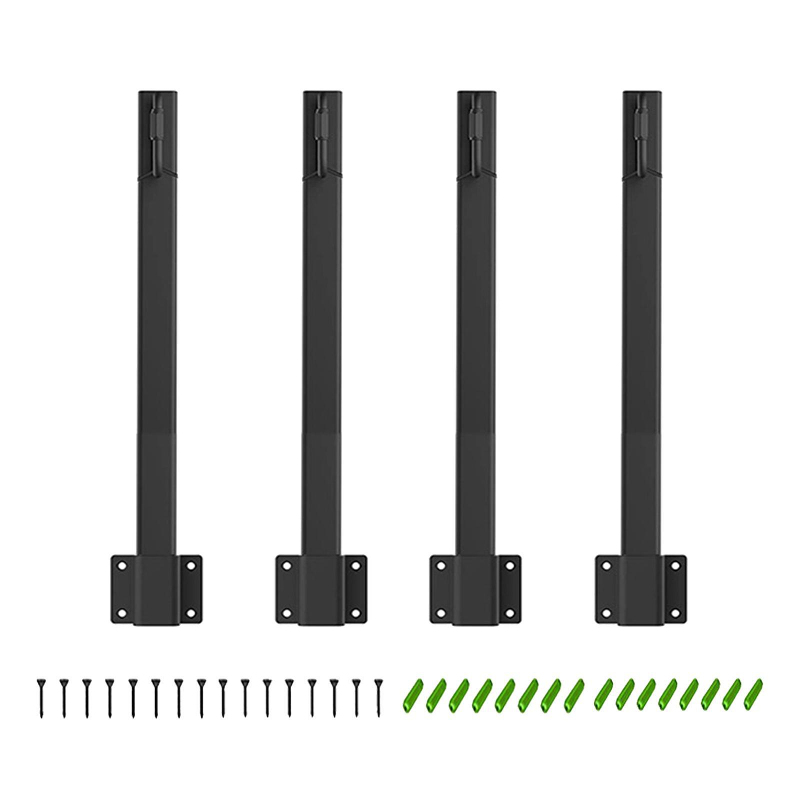 4Pcs Patio Lighting Stand String  Metal Poles for Wedding Garden