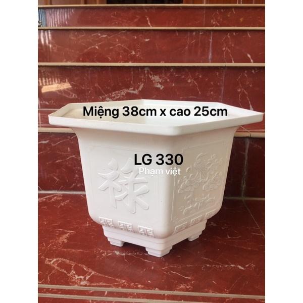 Chậu nhựa lục giác LG 330