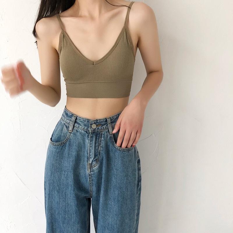 Áo lót, áo ngực thun tăm chữ U hở lưng sang chảnh