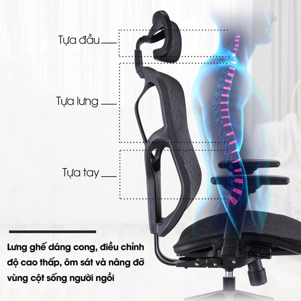 Ghế công thái học GOVI Ergonomic Solo S521 Thiết kế bảo vệ sức khỏe