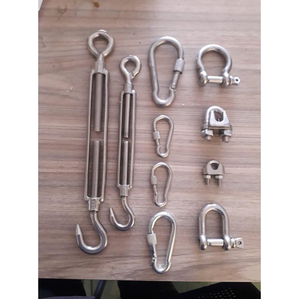 Tăng đơ mạ kẽm 1 móc 1 tròn D8mm