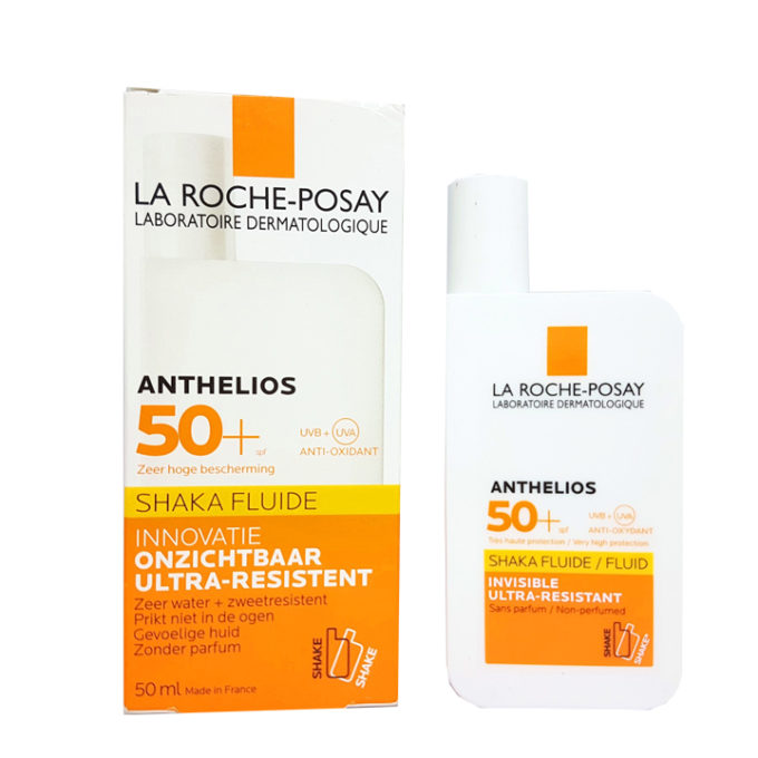 Bộ Kem Chống Nắng Dạng Sữa Lỏng Nhẹ Không Nhờn Rít La Roche-Posay Anthelios Shaka Fluid SPF 50+ 50ml Và Xịt Khoáng Làm Dịu Và Bảo Vệ Da La Roche-Posay Thermal Spring Water 50ml