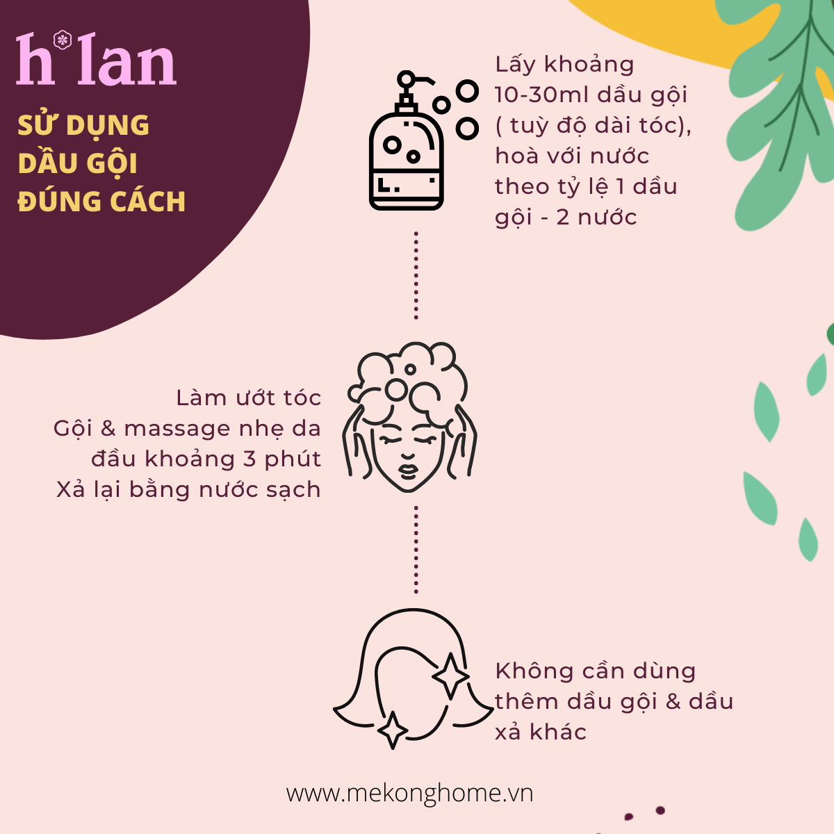 Dầu Gội Thảo Mộc Tươi H*LAN - Tóc Thường - 300ml