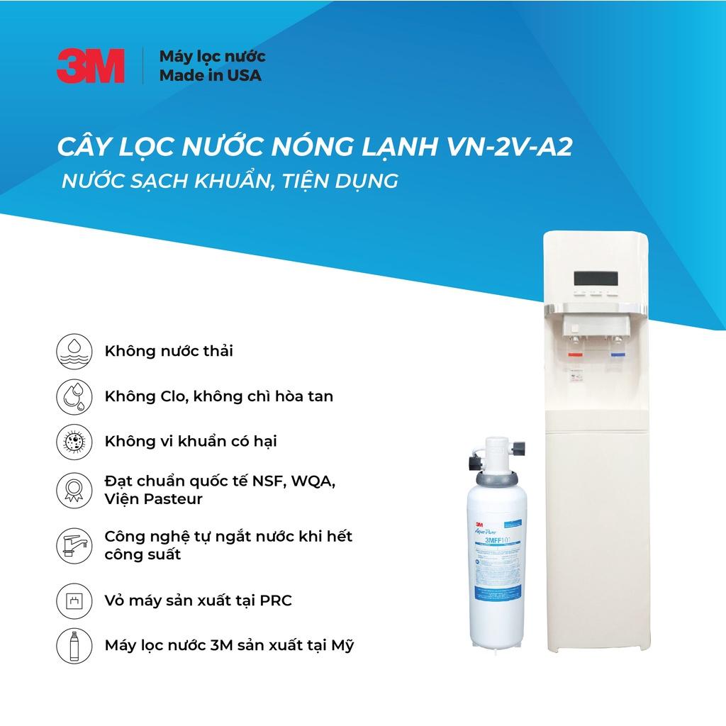 Cây Lọc Nước Nóng Lạnh 3M VN2V-A2 Có Bảng Điện Tử (Sử Dụng Máy 3M FF100) - Hàng Chính Hãng