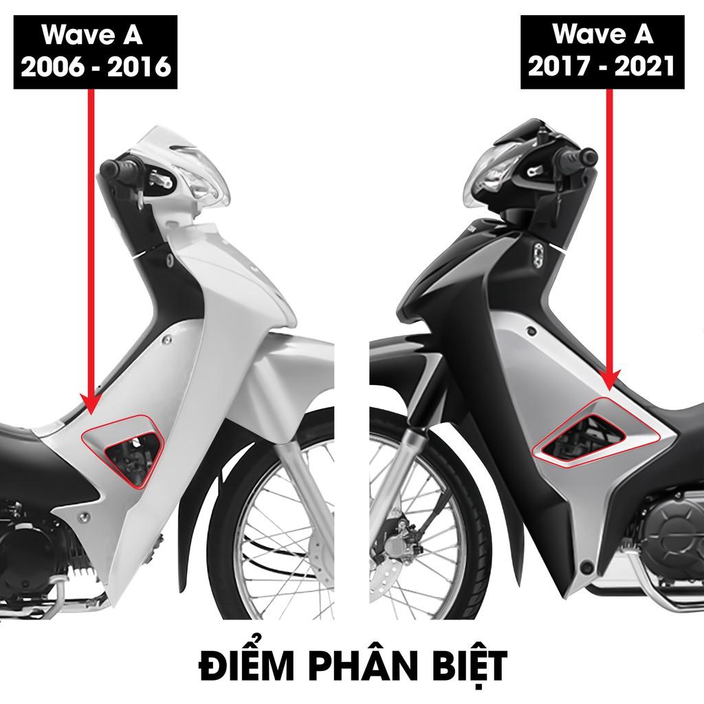 Tem Dán Xe Wave Alpha 110 100 Hot Trend Màu Chuyển Xanh Tím | WA04| Chất Liệu PVC Chống Bay Màu - 2006 - 2016