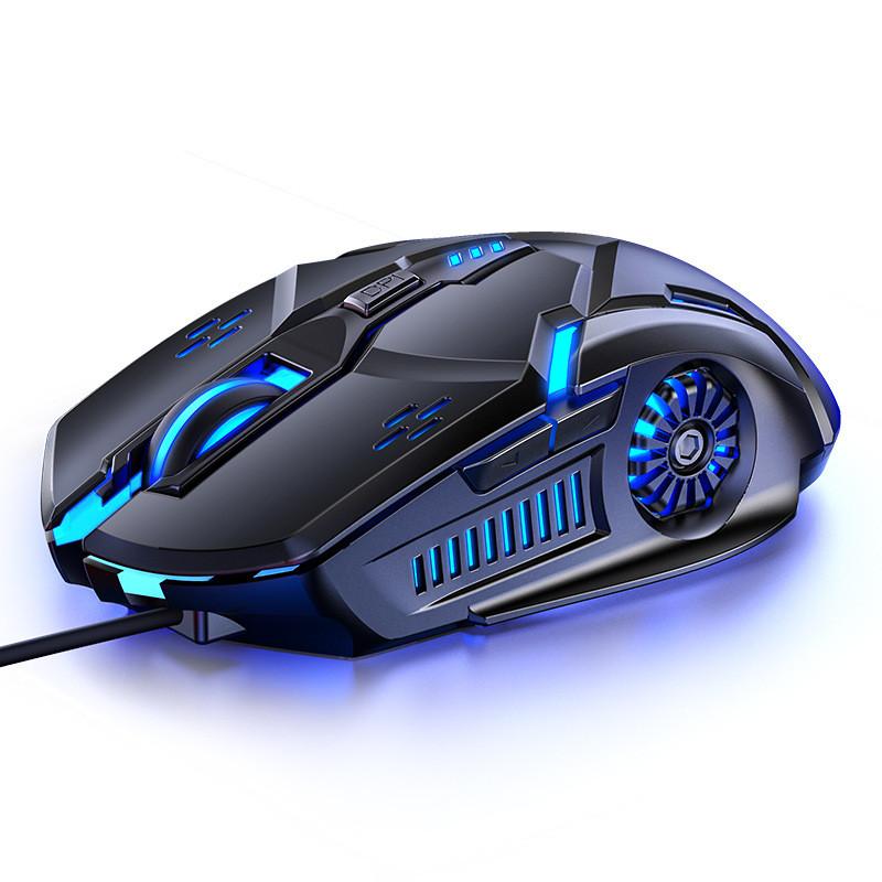 Silent Chuột Chơi Game Có Dây 4 Tốc Độ DPI LED RGB USB Âm Thanh Máy Tính Chuột Cho Máy Tính Laptop Công Sở Nhà Quang Học màu Xám Đen Trắng Hồng