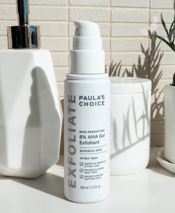 Gel Tẩy Tế Bào Chết Làm Mềm và Sáng Mịn Da Paula's Choice Skin Perfecting 8% AHA Gel Exfoliant 100ml + Tặng Kèm Túi Đựng Mỹ Phẩm Cao Cấp