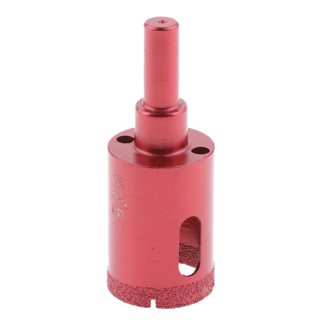 2 Pieces 25mm&18mm Diamond Tool Drill Bit Glass Ceramic Marble Tile