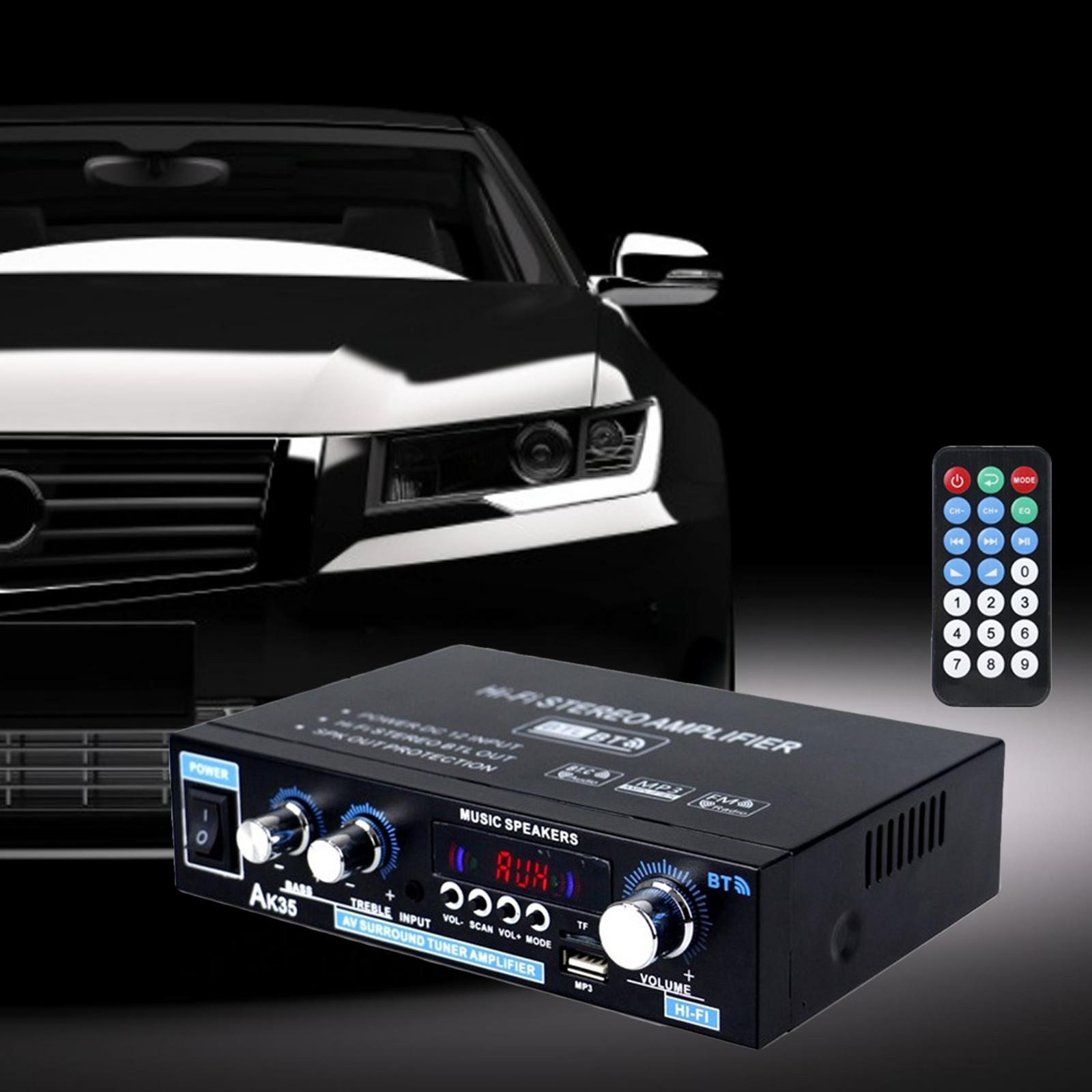 Professional Mini 400W + 400W Audio Power Amplifier Receiver for Car CD DVD