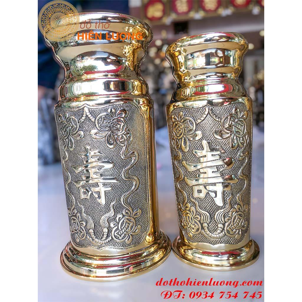 Ống Hương Bằng Đồng Dáng Tròn
