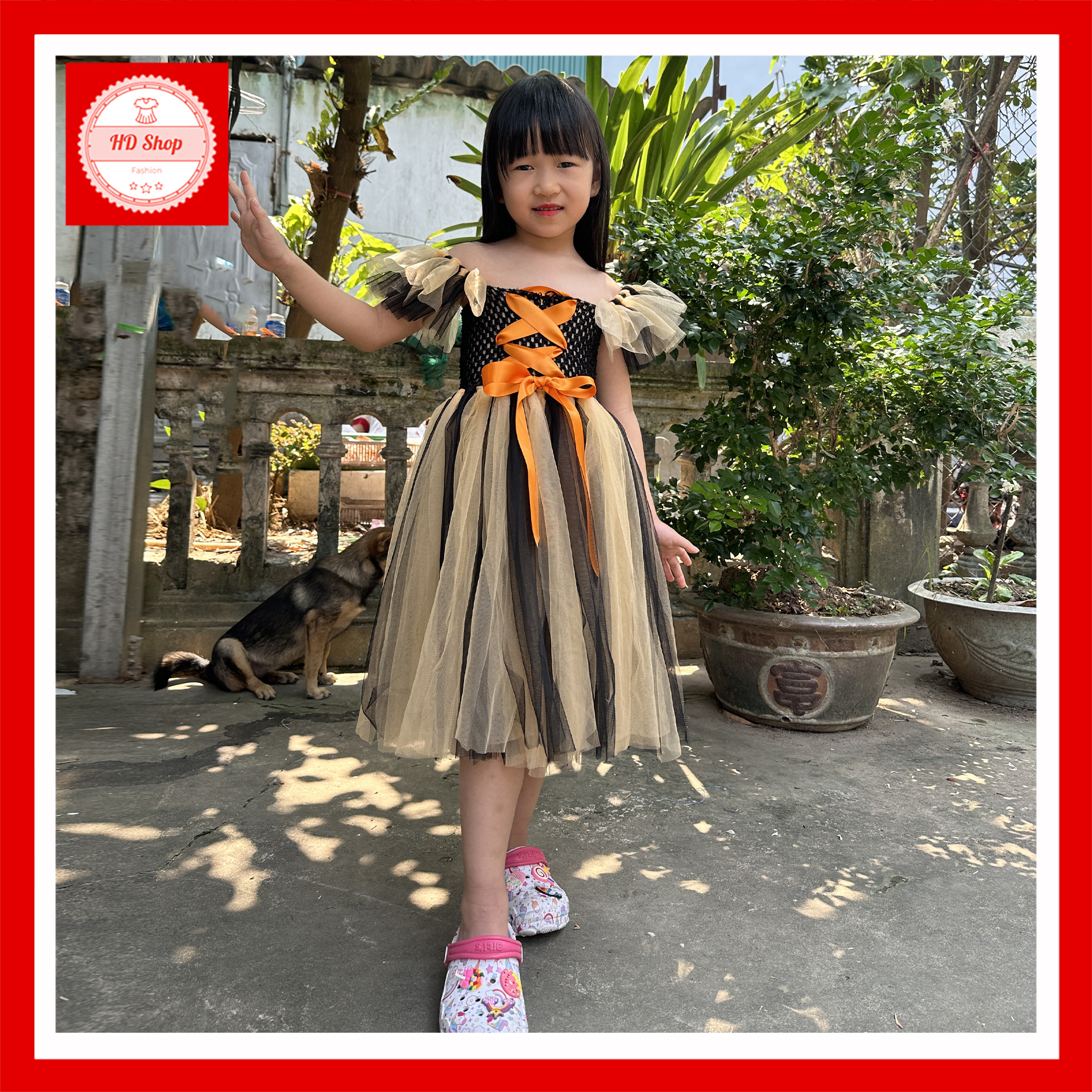 Đầm Halloween dễ thương cho bé gái