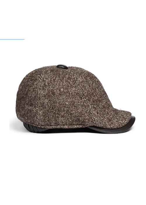 Mũ nam cao cấp BH15 Mũ nồi, mũ beret, nón nam trung niên. Da cừu phối len, có che tai giữ ấm