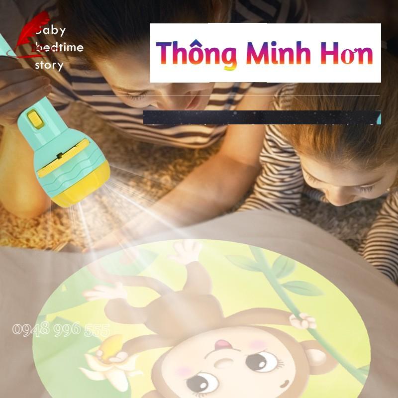 Đèn Pin Chiếu Hình (Loại 1) Cho Bé 24 Hình Động Vật Ngộ Nghĩnh Quà Tặng Cho Bé Khám Phá Phát Triển Tư Duy