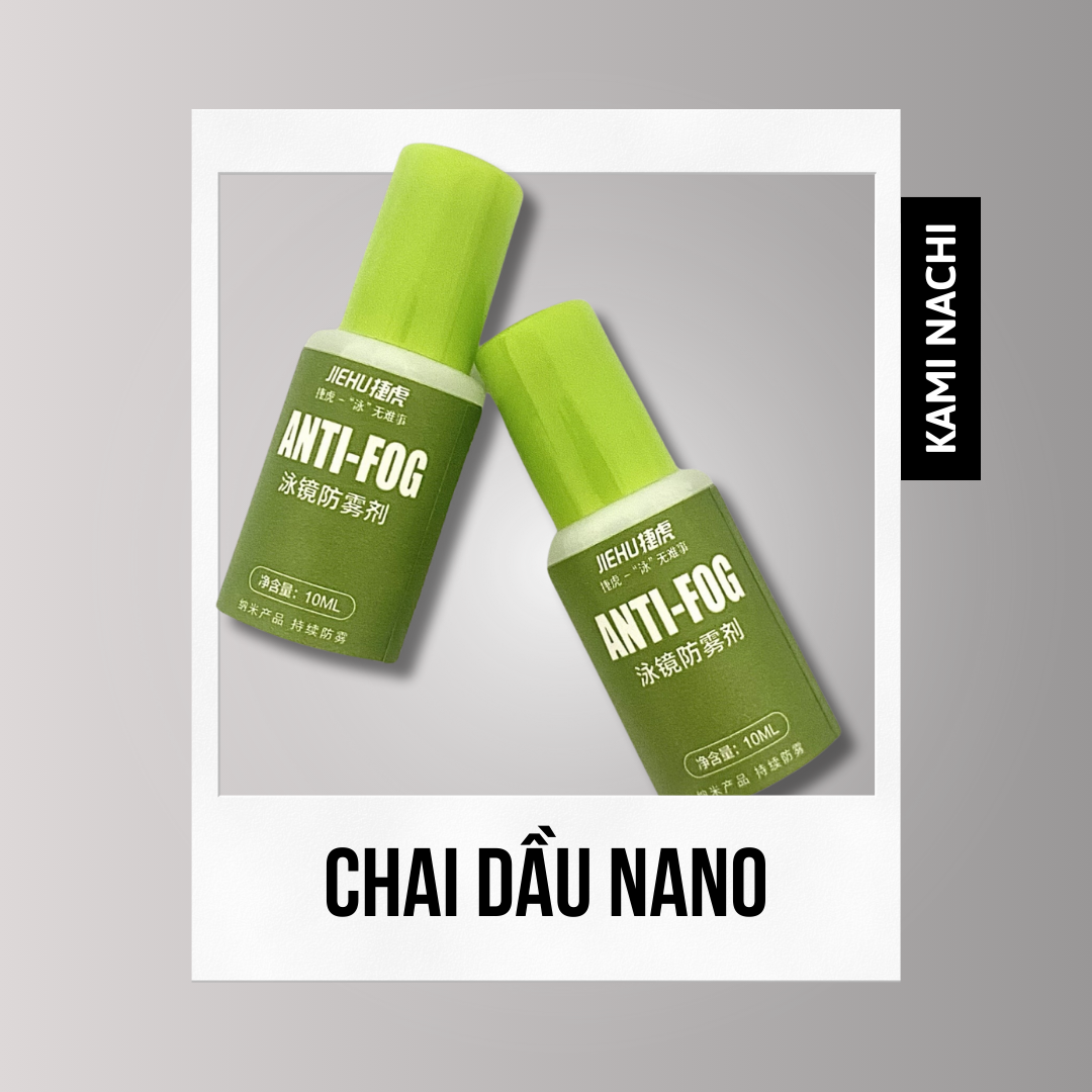 Dầu nano phủ cho mắt kính bơi chống hơi nước, mù sương KAMI NACHI dung tích 10ml