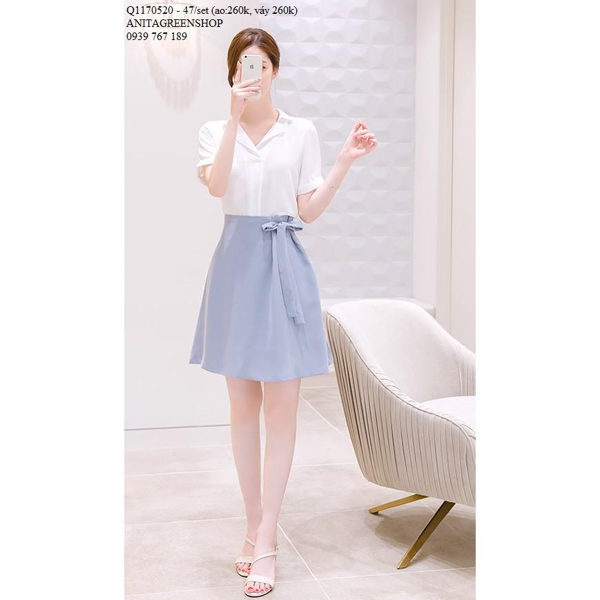 Q1170520 SET ÁO PHỐI CHÂN VÁY CÔNG SỞ