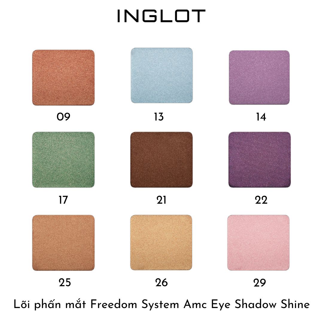 Lõi phấn mắt Freedom System Amc Eye Shadow Shine INGLOT