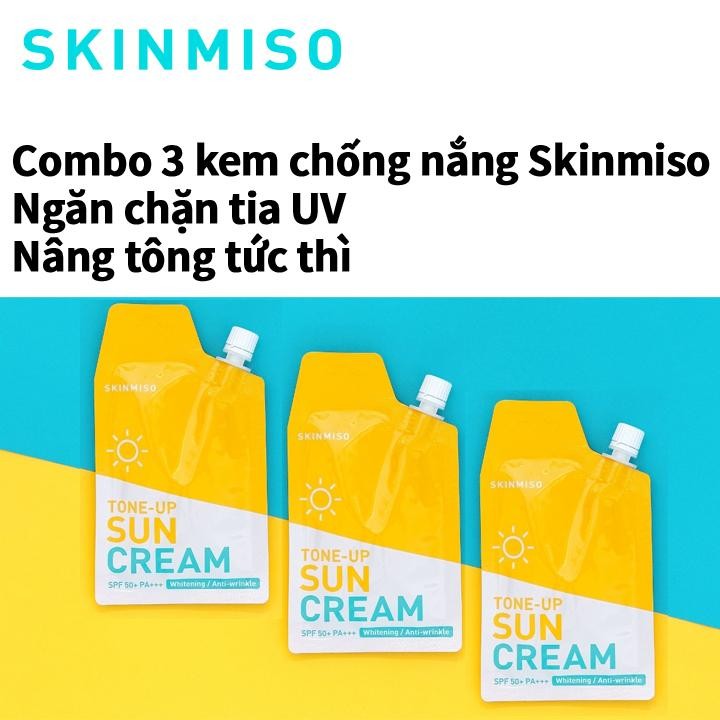 Kem Chống Nắng Nâng Tone Da SKINMISO