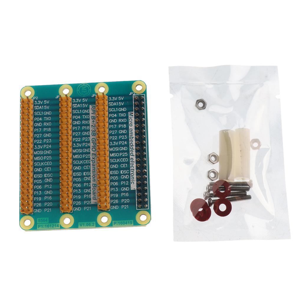 2x GPIO Expansion Board 1 to 3 Module for Raspberry pi 3 &Pi 2 & Pi Model B+