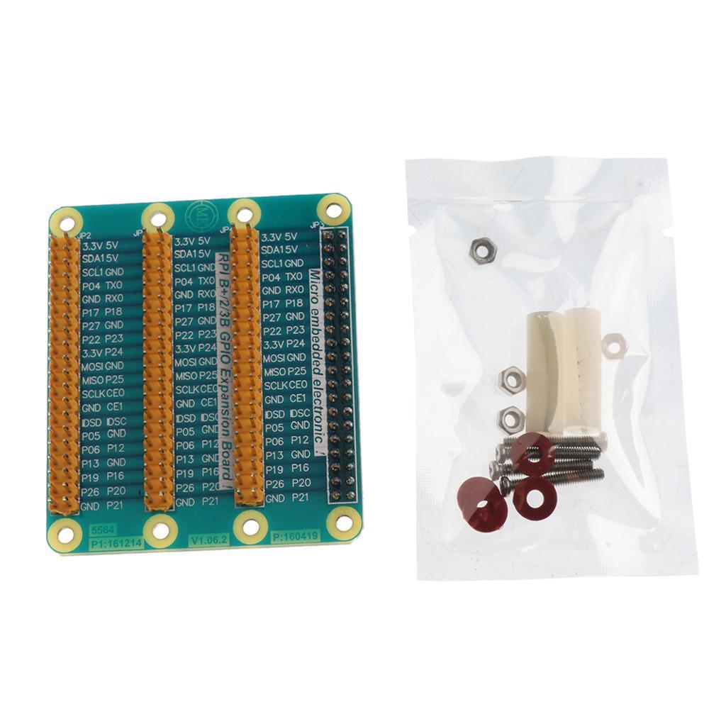 GPIO Expansion Board Extension Module for Pi 3/2/B+ With Screws