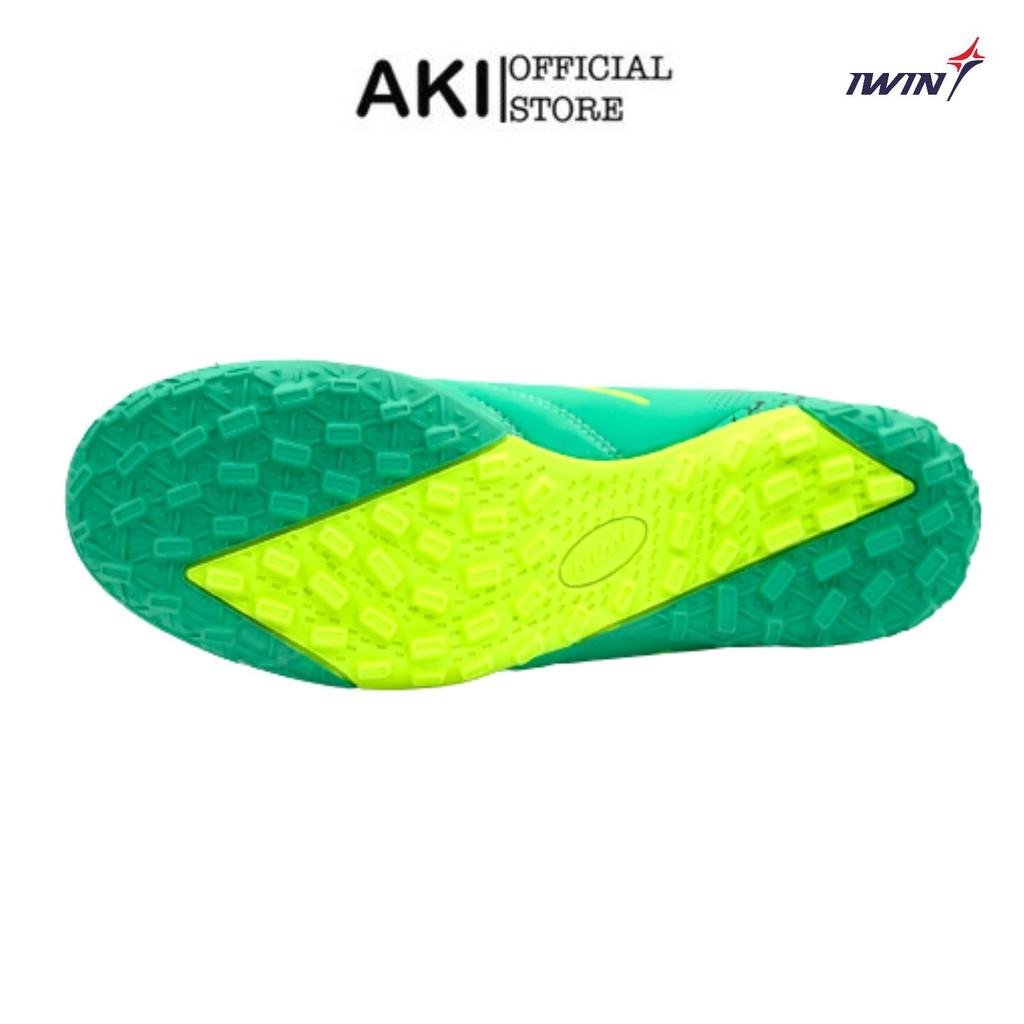 Giày đá bóng nam cỏ nhân tạo Iwin Impro Microfiber Xanh Ngọc thể thao chính hãng cao cấp - IW003