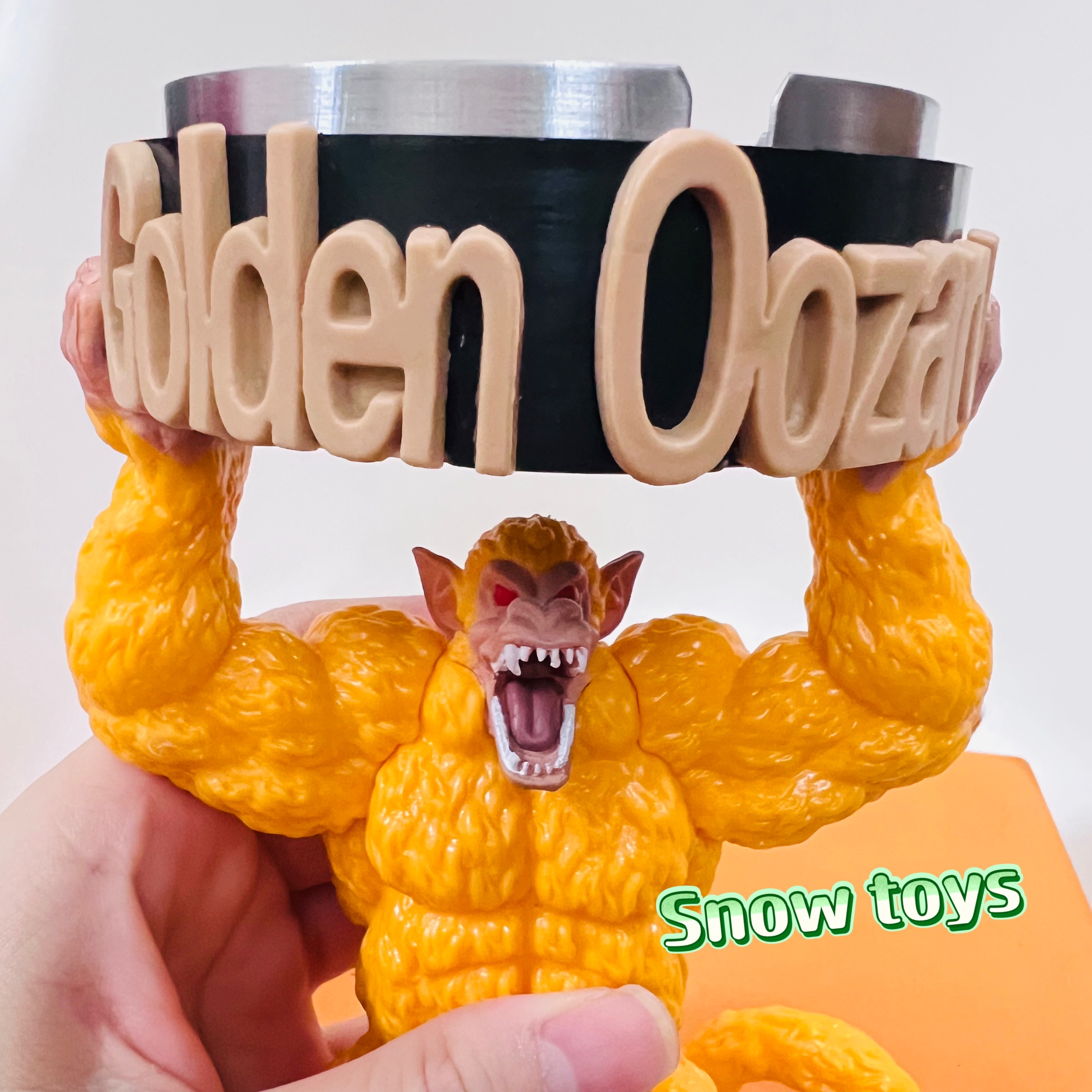 Mô hình Dragon ball GT - Mô hình Goku Super Saiyan 4 hóa khỉ vàng - Gạt tàn khỉ vàng Goku SSJ4 OOZARU - Cao 15~17cm
