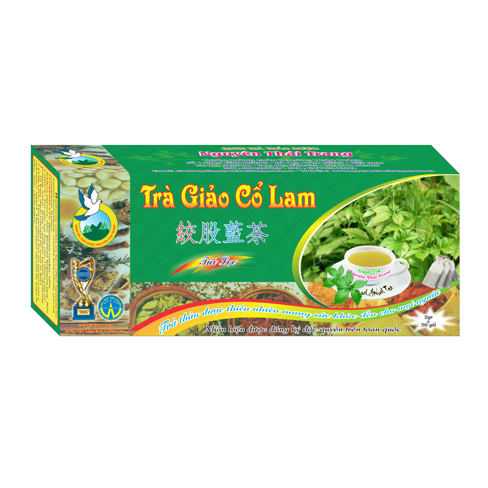 Trà Giảo Cổ Lam - Giúp Ổn Định Huyết Áp, Kiểm Soát Cân Nặng (Hộp 50 Túi Lọc X 2g)- Nguyên Thái Trang – Thảo Dược Thiên Nhiên – Tốt Cho Sức Khỏe