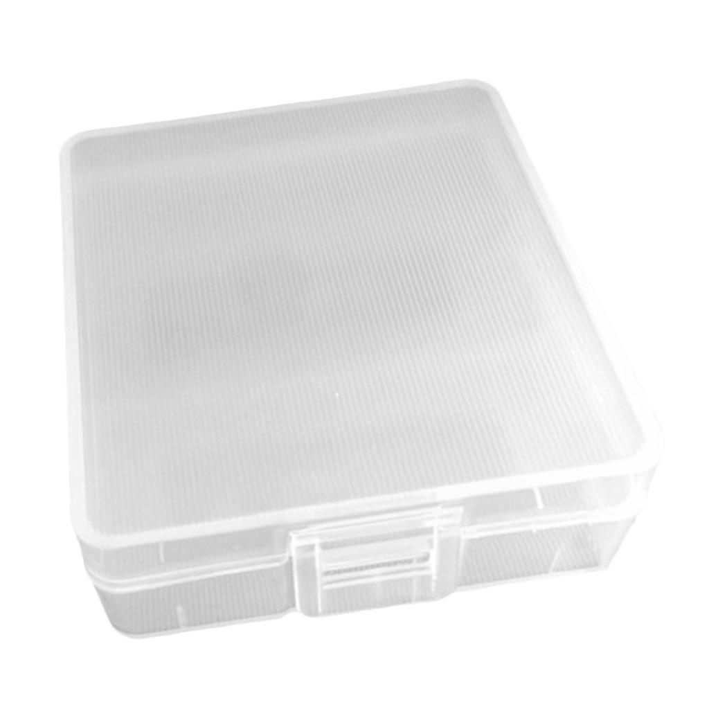 Transparent Battery Storage Case Holder Organizer Box For 2pcs 9V Battery