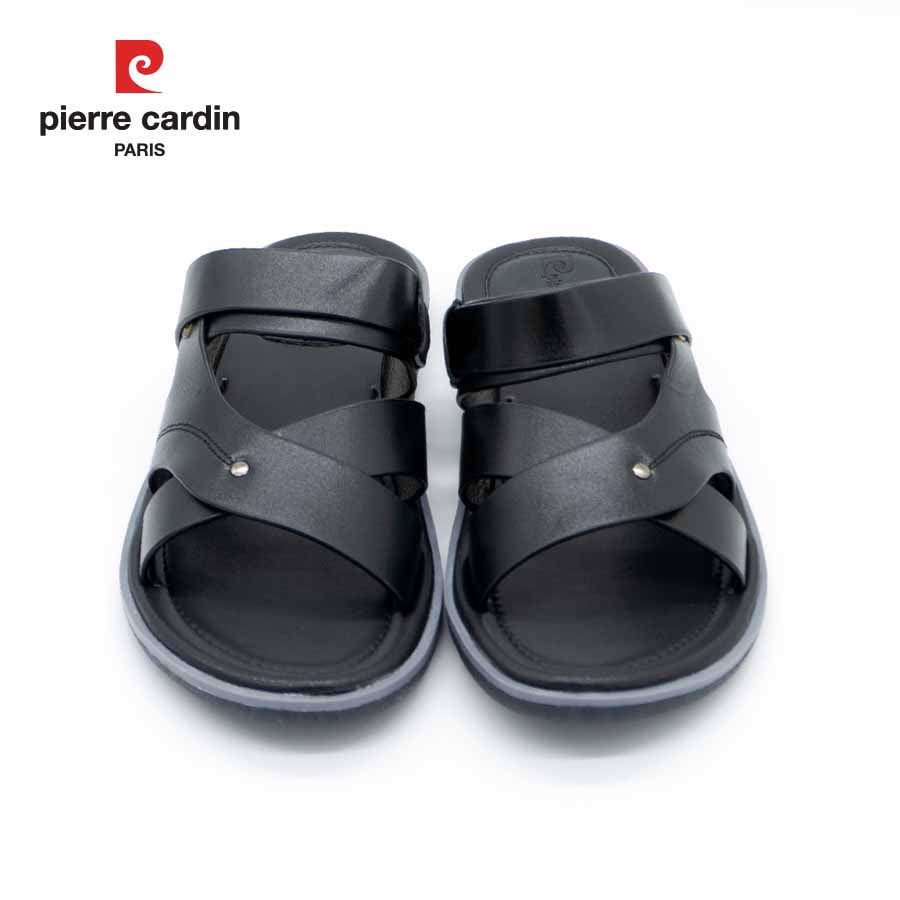 Sandal nam da bò cao cấp Pierre Cardin PCMFWL 132, thiết kế có quai hậu, dễ mang, thoải mái cả ngày dài di chuyển