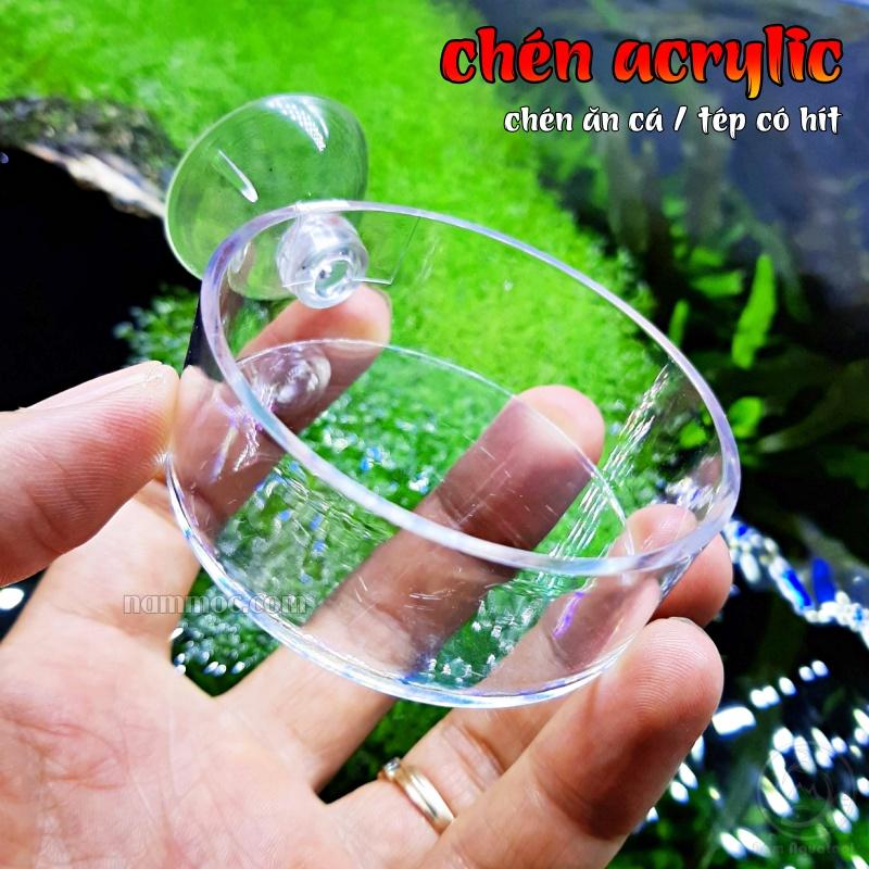 Chén Tép Acrylic - Chén Đựng Thức Ăn Cá Tép Cảnh