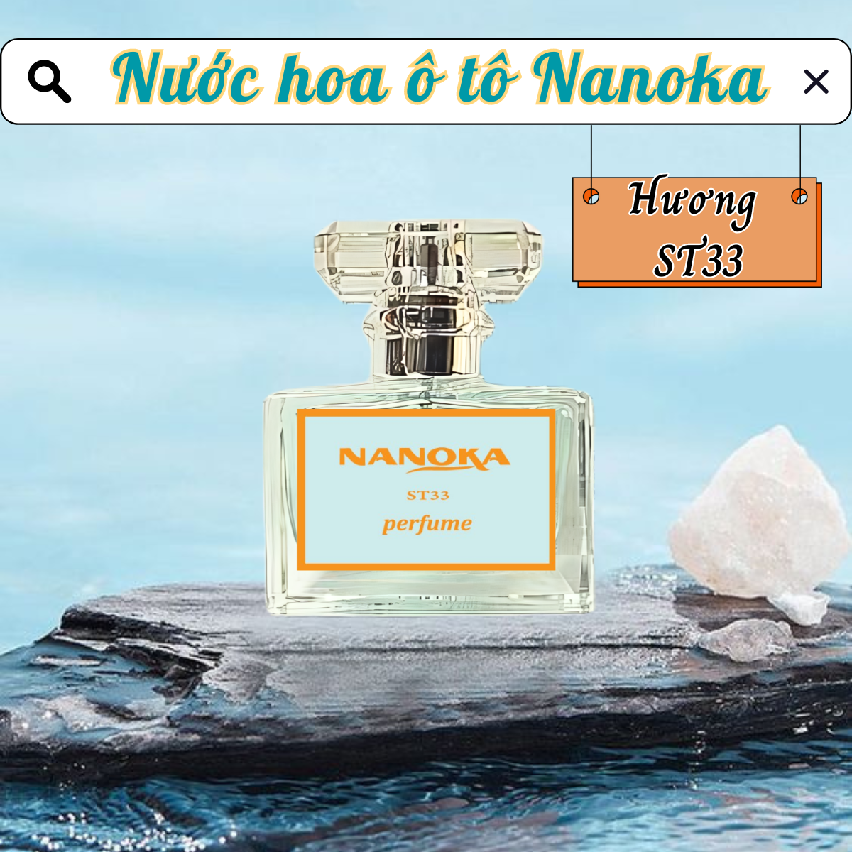 Nước hoa ô tô Nanoka hương gỗ nam tính, Kháng mùi như hôi, tanh, ẩm mốc,… trên xe ô tô