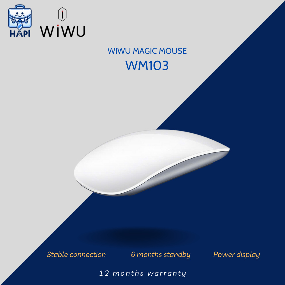 Chuột không dây Hàng chính hãng WiWU Wi-WM103: Thiết kế tối giản, đậm phong cách nhà &quot;Táo&quot;