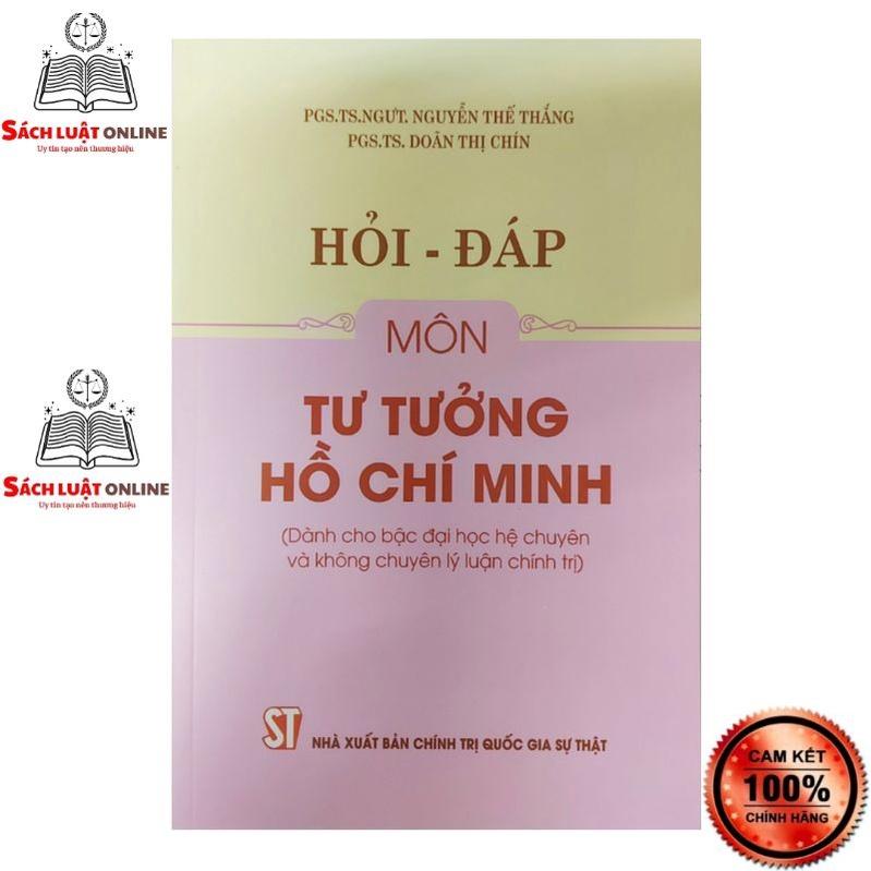 Sách Combo 2 cuốn Giáo trình tư tưởng Hồ Chí Minh (Không chuyên) + Hỏi đáp môn Tư tưởng Hồ Chí Minh