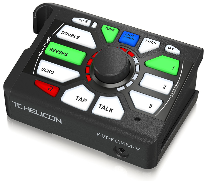 TC-Helicon Perform V-Ultimate Mic Stand-Mount Vocal Processor-Hàng Chính Hãng