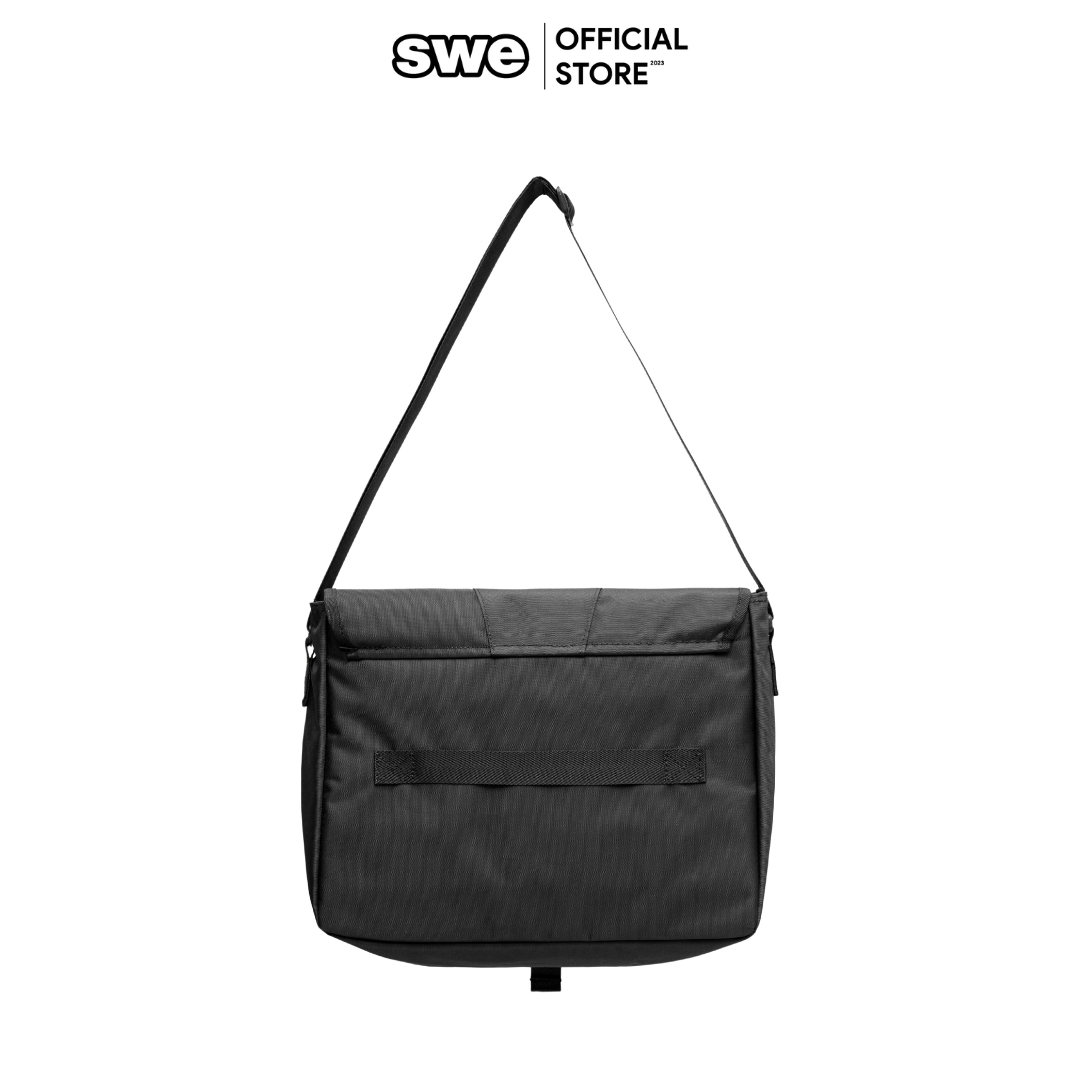 Túi đeo chéo nam nữ unisex SWE MESSENGER BAG  canvas đen phong cách hiện đại - Thương hiệu SWE VN