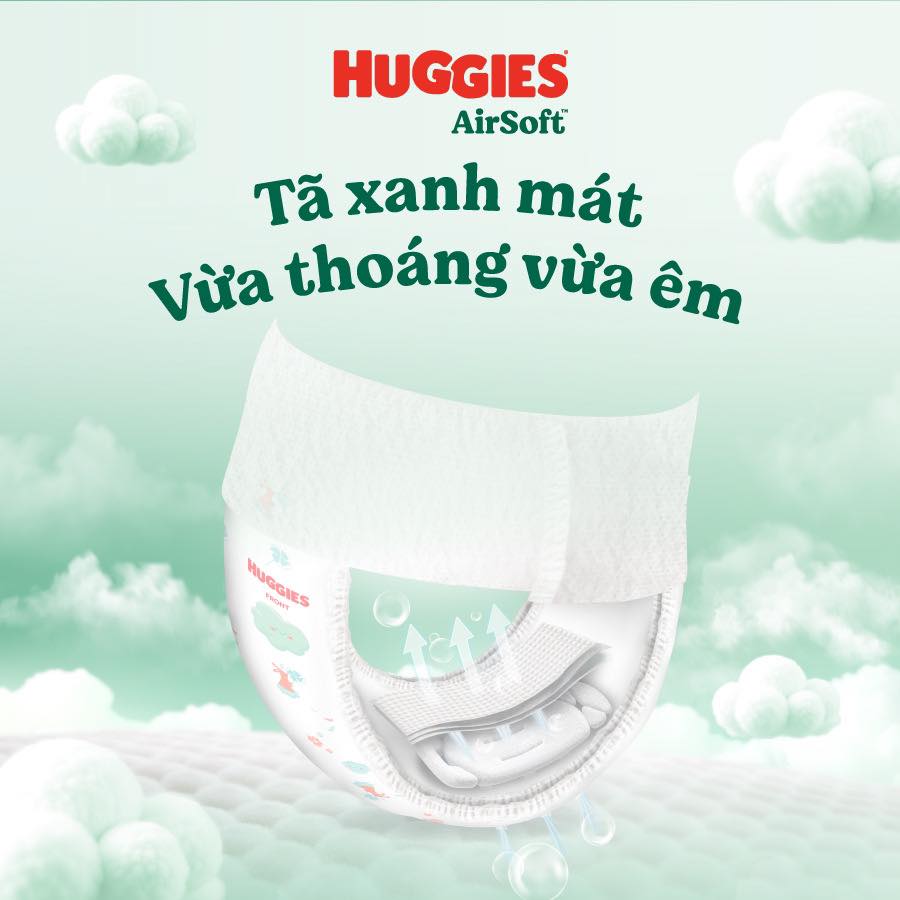 Tã bỉm Quần Huggies Airsoft đủ size M46/ L36/ XL30/ XXL24 miếng
