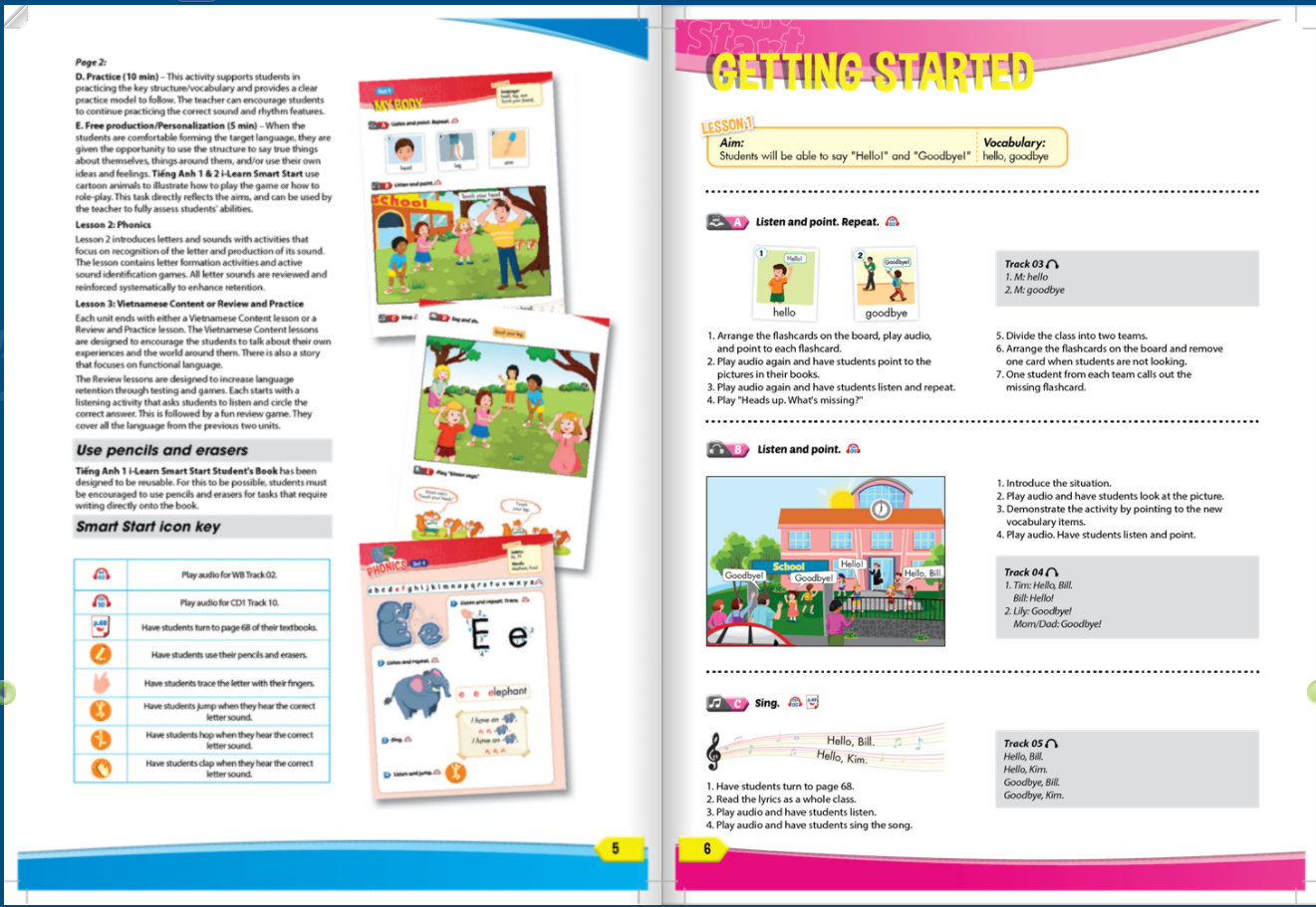 Tiếng Anh 1 i-Learn Smart Start Sách giáo viên điện tử