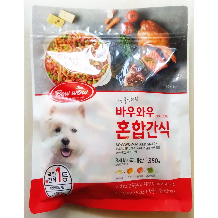 Snack hỗn hợp rau củ cho chó Bow Wow 350g