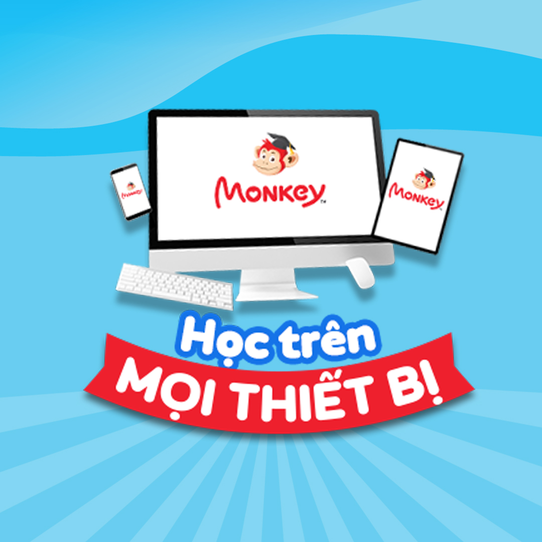 Ứng dụng Tiếng Anh toàn diện 4 kỹ năng cho trẻ 2-10 tuổi - Gói Monkey Stories trọn đời