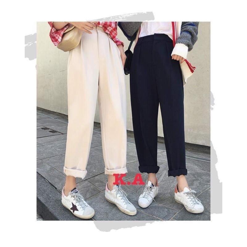 Quần ống rộng kaki cúc KA5