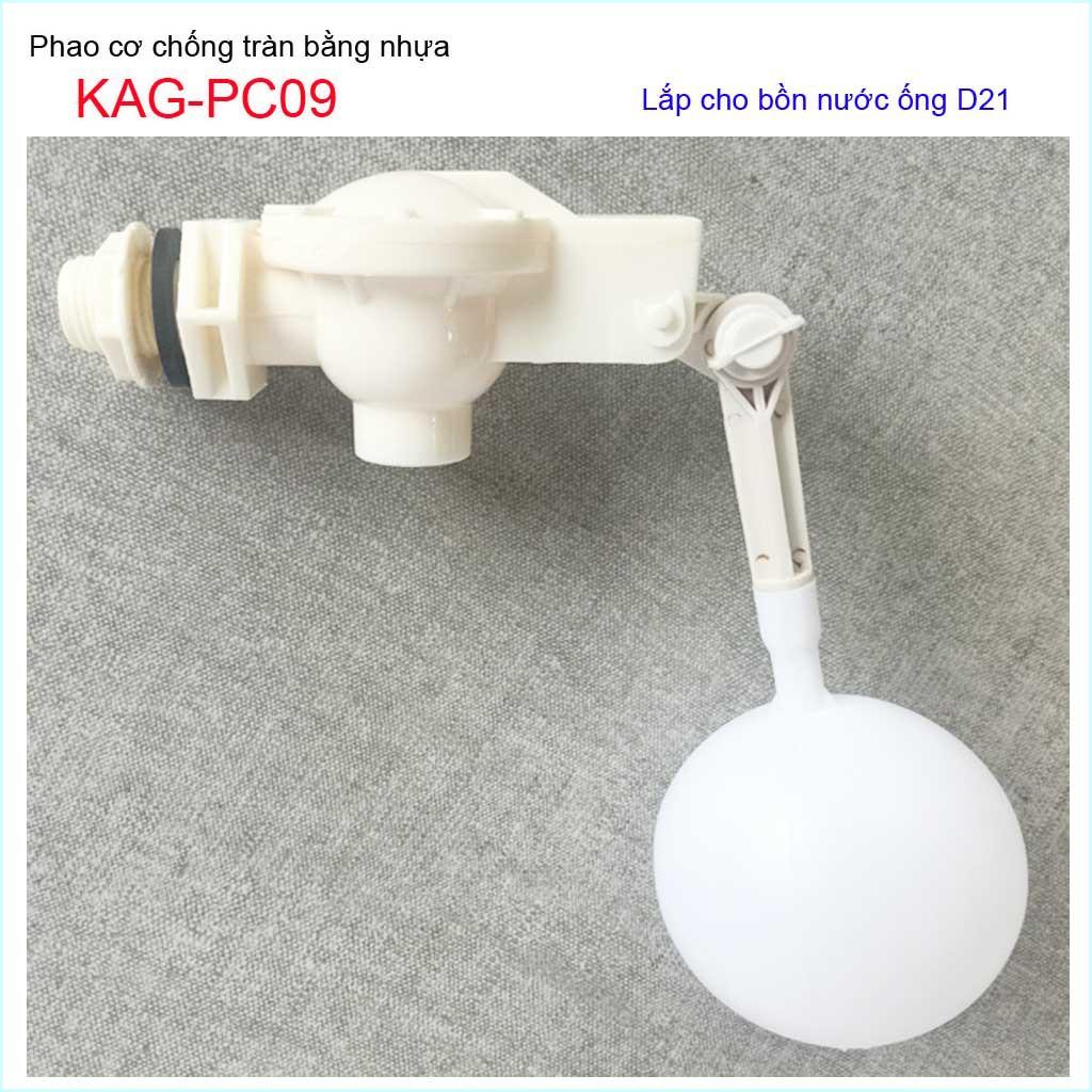 Phao bồn chứa nước, phao cơ tự ngắt nước, phao bể nước dùng cho vùng nước phèn KAG-PC09 (D21) KAG PC10 (D27)