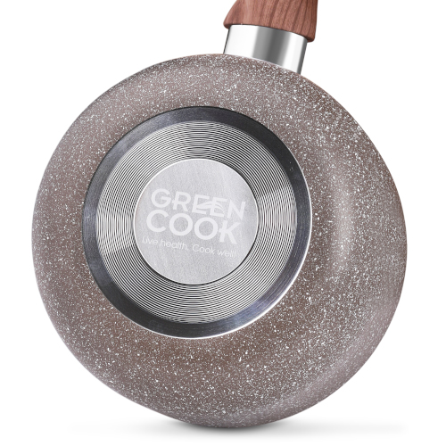 Nồi quấy bột vân đá 16cm chống dính GreenCook - Hàng chính hãng