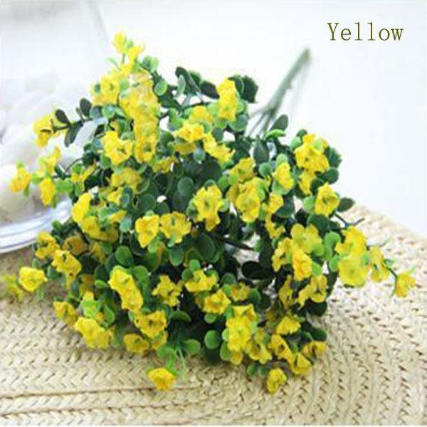 Artificial Plant Silk Gypsophila Flowers Stem Wedding Party Home Decor White