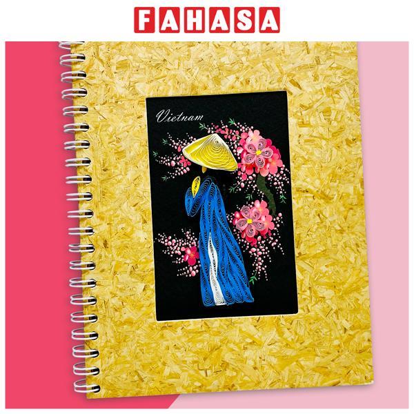 Sổ Lò Xo Giấy Craft Xoắn - Không Dòng Kẻ - 14.5 x 18.2 cm - TMC - Mẫu 4